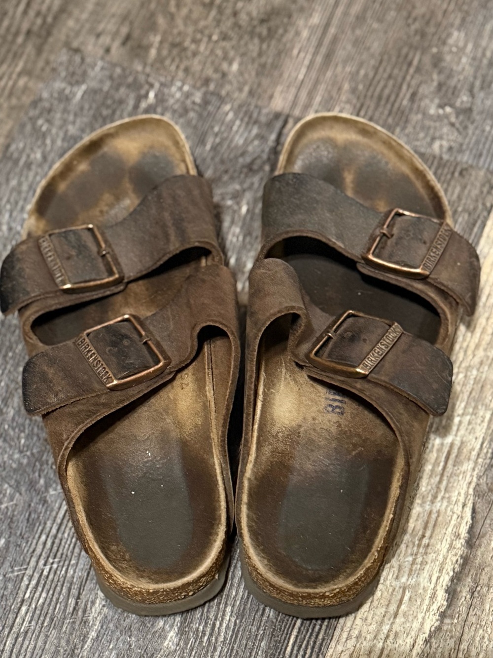 Birkenstock Arizona Brown Leather Sandals Women’s Size 6